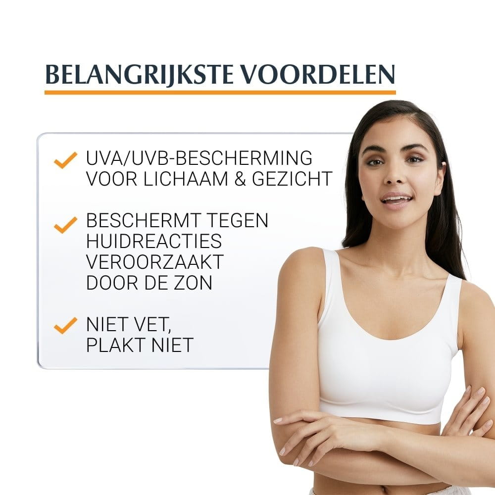 Sun PLE SPF 50+ zonnebrand tegen huidreacties Eucerin Sun PLE SPF 50+ zonnebrand tegen huidreacties Eucerin